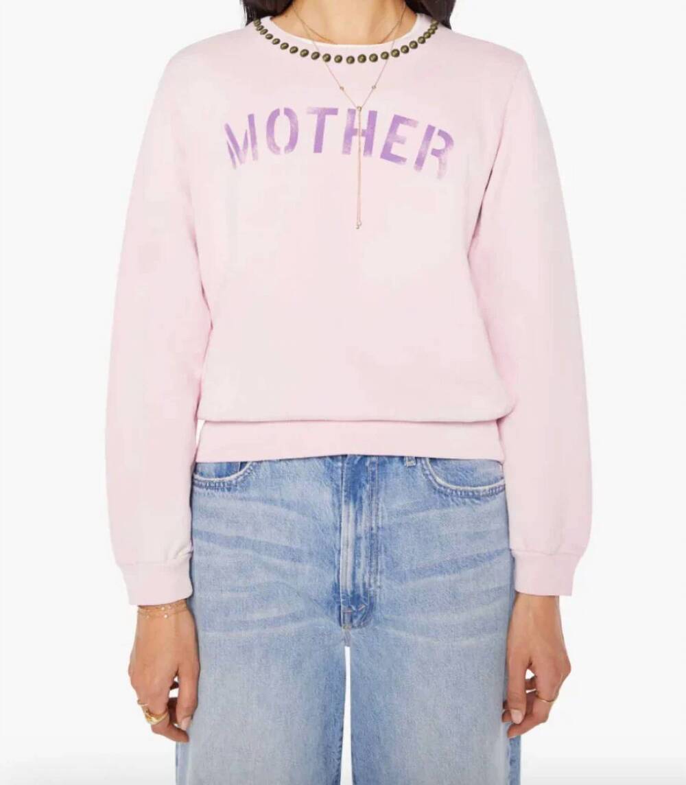 NEW MOTHER camper sweatshirt in pink